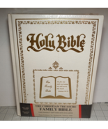 The Christian Treasure Family Bible KJV Red Letter Gold Edges Dugan Publ... - £30.54 GBP