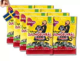 8 Bags of Djungelvrål, Swedish Licorice Candy Sweden, Swedish Salt Licorice - $23.90