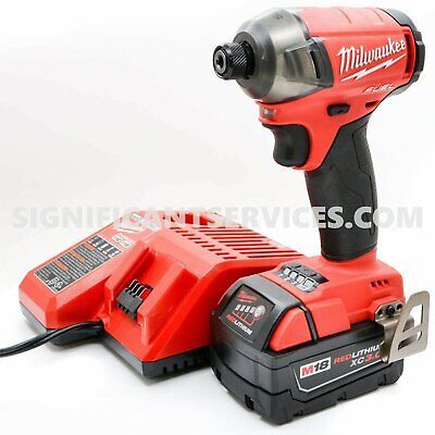 MILWAUKEE 2760-20 FUEL SURGE 1/4&quot; Hex Hydraulic Impact Driver 3.0 Ah Bat... - $195.99