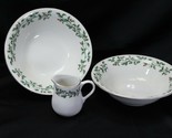 Crofton Holly Berries Christmas Vegetable Serving Bowls and Cream Pitcher - $35.27