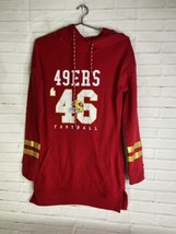Ultra Game NFL San Francisco 49ers Tunic Hoodie Pullover Sweatshirt Womens M - £55.19 GBP
