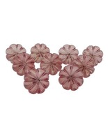 Acrylic Pink Glass Look Cabinet Drawer Knobs Set of 9 Dresser Chest Vanity - £12.43 GBP