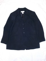 Womens Maggie Mc Naughton Black Dress Jacket Three Button Blazer 16W - £14.37 GBP