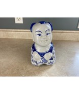 Oriental Vintage  Ceramic Dog Boy Statue - $26.83 CAD