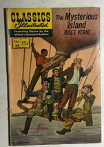 Classics Illustrated #34 Mysterious Island By Jules Verne (Hrn 167) 5/64 Vg+ - £10.17 GBP