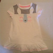 Halloween Size 2T Cat &amp; Jack dress rabbit face ruffles white t shirt Girls - $13.99