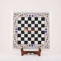 Marble Pattern Chess Board With Wooden Stand Chess Set - Ideal Birthday Gift Her - £485.70 GBP