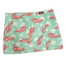 Vineyard Vines Mint Lobster &amp; Clam Shell Print Wasque Wrap Skirt Large NWT - $42.08