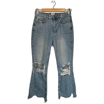 BDG Urban Outfitters High Rise Light Wash Distressed Mom Jeans Womens Bl... - $21.77