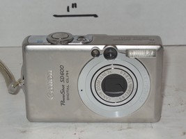 Canon PowerShot Digital ELPH SD600 6.0MP Digital Camera - Silver Tested Works - £115.65 GBP