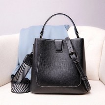 OYIXINGER Women&#39;s   Bag Clic Leather Bucket Bag Lychee Pattern Crossbody Bags Ch - £98.88 GBP
