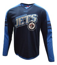 Winnipeg Jets Reebok NHL Edge Team Long Sleeve Hockey Jersey Shirt Med - £22.29 GBP