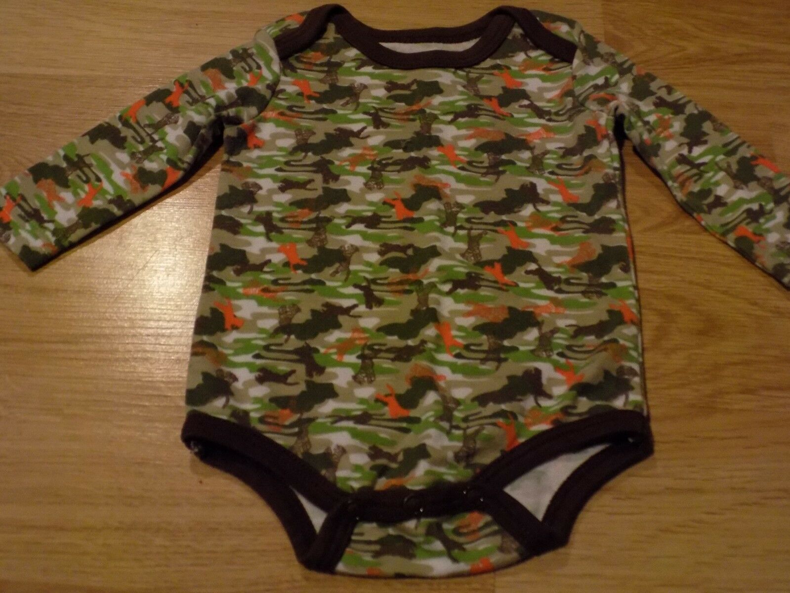 Infant Size 0-3 Months Kidgets Long Sleeve Camouflage Camo Jungle One-Piece EUC - $8.00