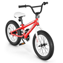 16 Inch Kids Bike Bicycle with Training Wheels for 5-8 Years Old Kids-Re... - £113.85 GBP