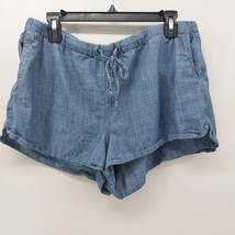 J by J. CREW Women&#39;s Blue Shorts Casual Draw String Large - $8.60