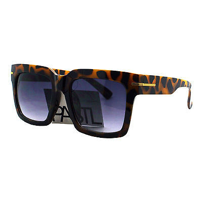 PASTL Occhiali da Sole Moda Unisex Quadrato Telaio Tartaruga, Lenti Fumè... - $8.86