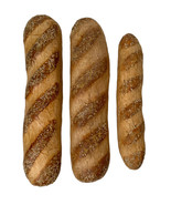 Pier 1 Faux Bread Baguette Loaves Realistic Bakery Props Kitchen Decor S... - $33.55 CAD
