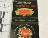 Matchbook Cover  Otto’s  A Casino at The Black Forest Inn  Black Hawk, C... - £9.89 GBP