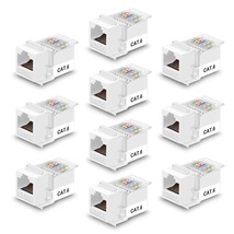 Rj45 Keystone Jack - 10Pack Rj45 Cat6/Cat5E Tool-Less No Punch Down Tool... - $24.69