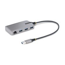 StarTech.com 3-Port USB Hub with Ethernet - 3X USB-A Ports - Gigabit Eth... - £53.64 GBP