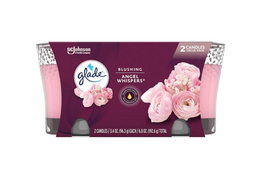NEW Glade Angel Whispers Floral Scented Jar Candles set of 2 air freshen... - $10.95