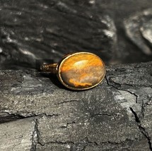 Natural Bumble Bee Jasper Ring Women Jewelry, Mother&#39;s Day Gift, Handmade Ring - £41.56 GBP