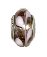 Pandora Pink Swirly Swirl Murano Glass Charm Bead Sterling Silver - £38.40 GBP