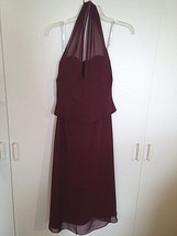 JORDAN LADIES STRAPLESS SHEER LINED GOWN-2-100% POLYESTER-WORN ONCE-LOVELY - $13.09