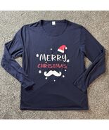 Merry Christmas Long Sleeve Pajama Lounge Sleep Tee Shirt Top Extra Larg... - $163.49 MXN