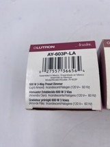 Set of 3 Lutron Ariadni AY-603P-LA 600W 3 Way Preset Dimmer Incandescent... - $27.78