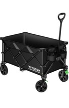 VIVOSUN Heavy Duty Folding Collapsible Wagon Utility Outdoor Cart - $138.59