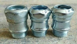 (Lot of 3) Raco Compression Coupling 3/4&quot; Steel FREE SHIPPING - $14.98