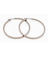 Donna Karan New York DKNY Placcato Argento Orecchini a Cerchio 50 MM - $79.15 CAD