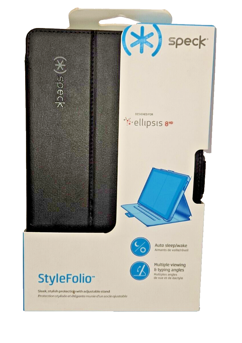 Speck StyleFolio Tablet Case for Verizon Ellipsis 8 HD -Black/Slate Grey #B565 - $5.94