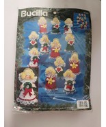 Bucilla Holiday Angels Ornaments Kit Vintage 1994 12 piece Felt 83205 Ch... - €21,81 EUR