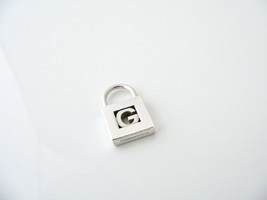 Tiffany &amp; Co Alphabet G Charm Letter Padlock Personalized Pendant Gift L... - £311.74 GBP