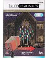 GEMMY LED LIGHTSHOW MOTIONMOSAIC SNOWMAN 1290074 WHITE/TEAL/BLUE - COOL ... - $22.48