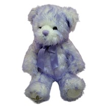 BUILD A BEAR Purple Plush Bear Toy Stuffed Animal Purple Child Cancer Awareness - £18.79 GBP