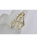 Fine 10K Yellow Gold Diamond Cut Cursive Letter A Initial Ring Size 4.5 - $4,599.64 MXN