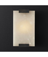 Hand-Carved Alabaster Grand Sconce E14 Light Wall Lamp Vintage Lighting  - $332.97 CAD+