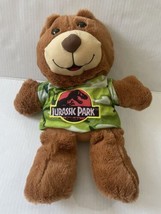 Jurassic Park Universal Studios Plush 14 1/2&quot; Teddy Bear Stuffed Camo T-Shirt - £11.54 GBP