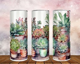 Skinny Tumbler with Straw, 20oz/30oz, Cactus, awd-046 - £28.36 GBP+