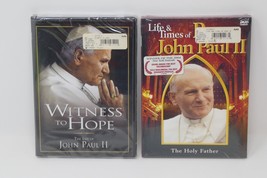 Life Times of Pope John Paul II: The Holy Father &amp; Witness to Hope (DVD) SEALED - £15.72 GBP