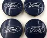 2013-2019 Ford Rim Wheel Center Cap Set Blue OEM B03B34023 - £70.78 GBP