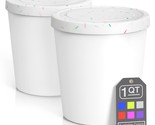 - Premium Ice Cream Container (2 Pack) Perfect Freezer Storage Tubs With... - $33.99