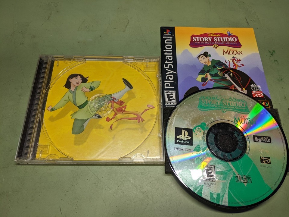 Disney&#39;s Story Studio Mulan Sony PlayStation 1 Complete in Box - $6.53