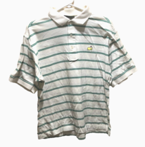 Masters Collection Golf Augusta Georgia Cotton Green White Striped Polo ... - £12.39 GBP