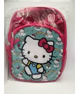 Sanrio Hello Kitty Backpack 12&quot; glitter pink and teal. - $22.44