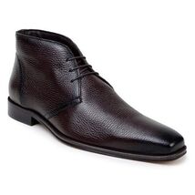 Belvedere Axel Boot Italian Deer skin, Nappa Soft Leather Lace Up Brown image 3