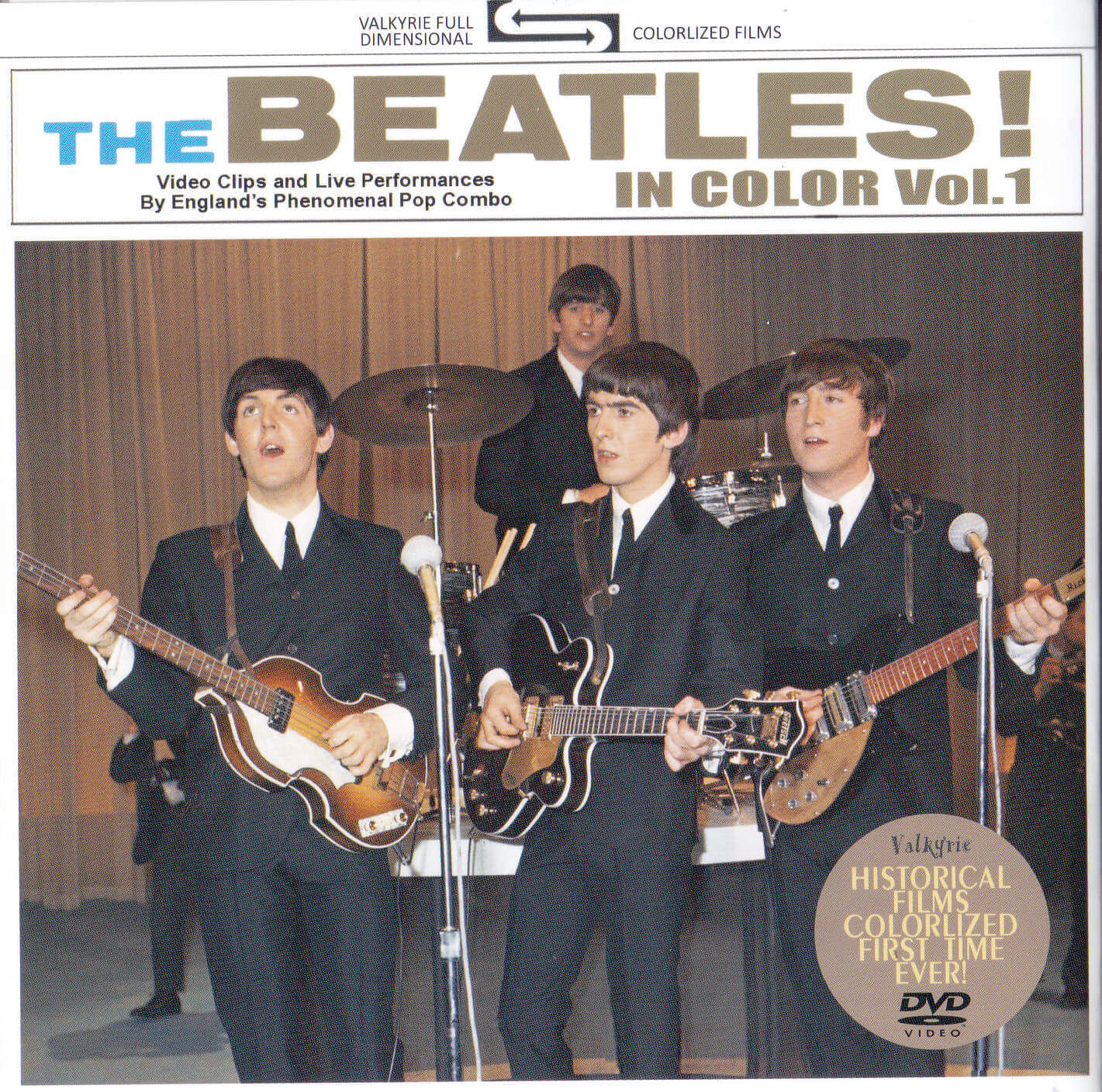 The Beatles in Color Vol 1 DVD Historic Beatles Film Previously Only in B&amp;W - $20.00